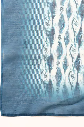 grey color embroidered silk blend styles kurta trouser with dupatta
