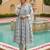 white color printed rayon blend styles kurta trouser with dupatta