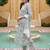 white color printed rayon blend styles kurta trouser with dupatta