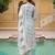 white color printed rayon blend styles kurta trouser with dupatta