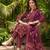 maroon color printed rayon blend styles kurta trouser with dupatta
