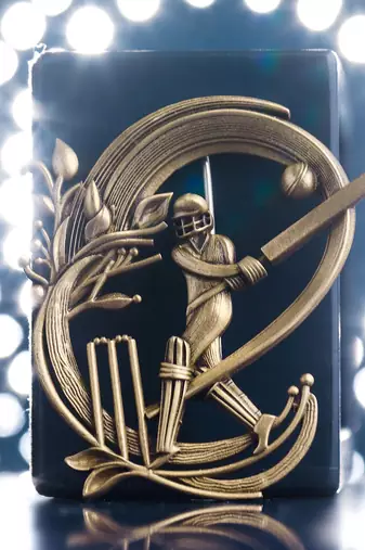 Power Batsman Brooch