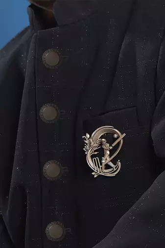 Power Batsman Brooch