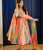 Organza churidar dress set