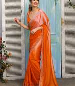 Trendmalls  Rangoli Silk Heavy Siroski Double Shade WOMEN Saree with Unstitched Blouse Piece  Search this page