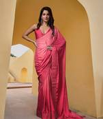  Rangoli Silk Heavy swarovski Double Shade Women Saree With Unstitched Blouse Piece