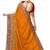 Trendmalls Orange embroidered silk   Traditional Wedding Party Wear Bridal Saree With Blouse  