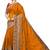 Trendmalls Orange embroidered silk   Traditional Wedding Party Wear Bridal Saree With Blouse  