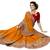 Trendmalls Orange embroidered silk   Traditional Wedding Party Wear Bridal Saree With Blouse  