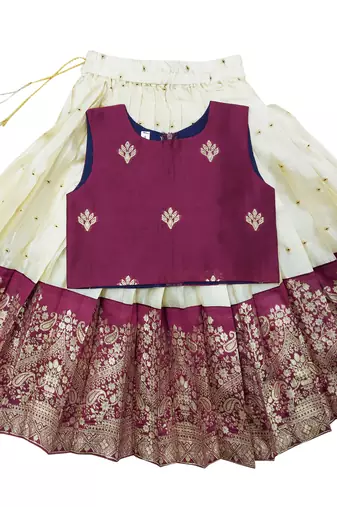 KIds Bit Lehenga Choli Set For Girls 