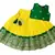 Kids Green And Yellow Lehenga Choli Set For Girls 