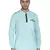 men's linen cotton turquoise short kurta for men