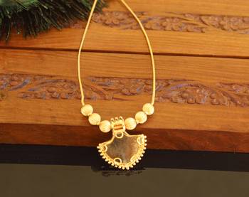 Kerala style gold plated palakka necklace 3