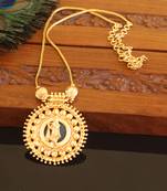 Kerala traditional gold plated krishna palakka necklace