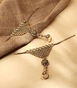 Flower Shaped Haath Phool with Attached Ring