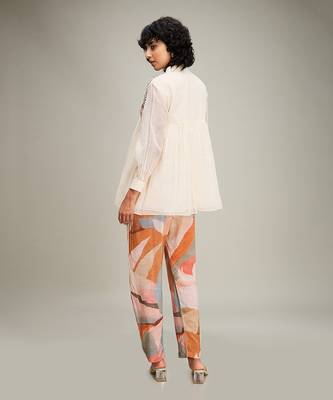 Off white emboridery co ord set 4