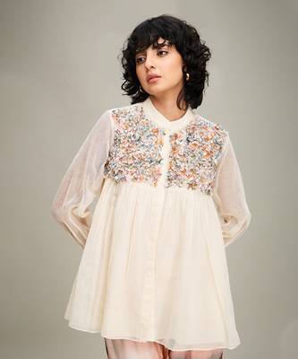 Off white emboridery co ord set 5