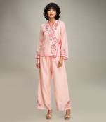 Pink mehr patchwork top and pants