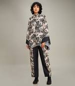 Black ahyana printed co-ord set