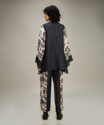 Black ahyana printed co-ord set 4