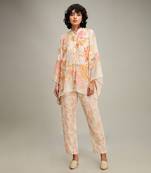 Off white zinnia applique co ord set