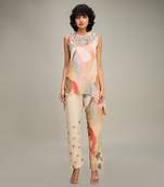 Multicolor conversational printed co-ord set