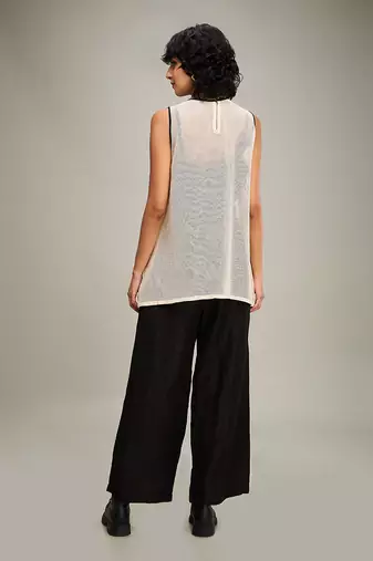 Black zinnia applique co-ord set