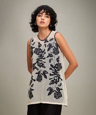 Black zinnia applique co-ord set 5