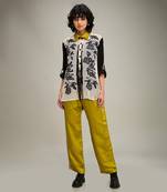 Green zinnia applique co ord set