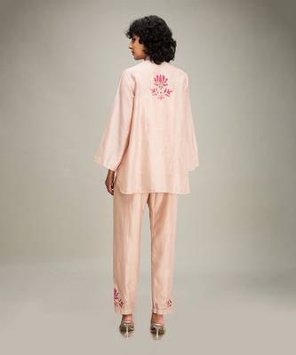 Beige mehr applique co-ord set 4