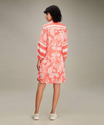 Pink ahyana applique shirt dress 4