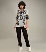 Off white zinnia applique co-ord set