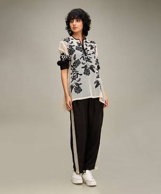 Off white zinnia applique co-ord set 2