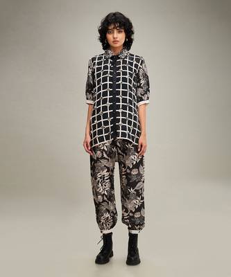 Black ahyana applique co-ord set 1