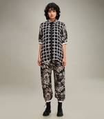 Black ahyana applique co-ord set