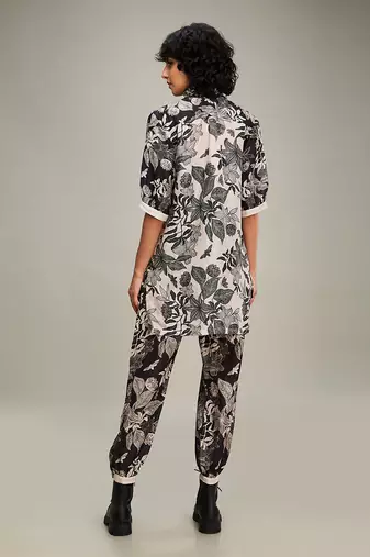 Black ahyana applique co-ord set