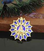 Kerala style gold plated palakka temple pendant