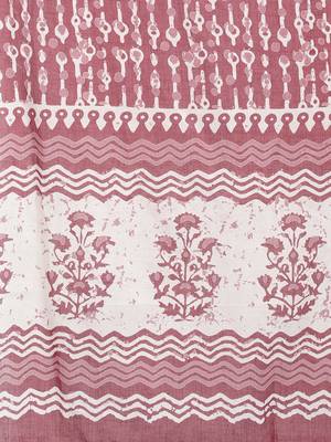 maroon color printed rayon blend styles kurta trouser with dupatta 6