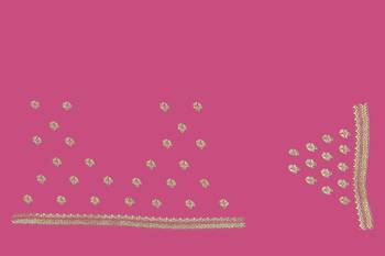 Pink Zari Embroidered Border Georgette Saree With Matching Blouse Piece 5