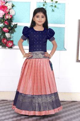 Kids Pink Lehenga Choli  1