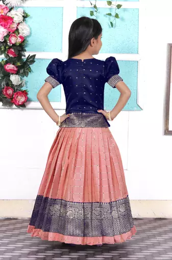 Kids Pink Lehenga Choli 