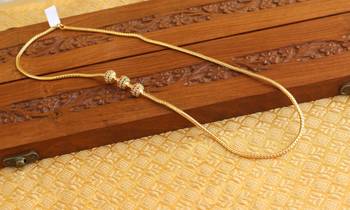 Designer gold plated cz moppu chain 2