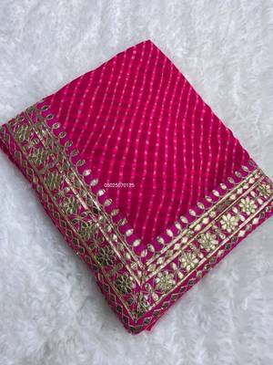 Georgette Mothda Fabric with Beautiful rich look saree 1