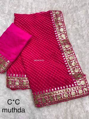 Georgette Mothda Fabric with Beautiful rich look saree 2