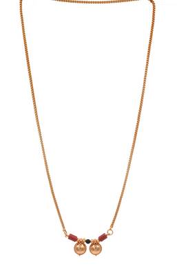 Golden mangalsutra LONG with double vati one gram gold 2