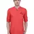 men's tailored fit salmon pink cotton short kurta