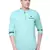 men's tailored fit pista green cotton short kurta
