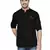 Kuons avenue men's tailored fit black cotton short kurta