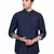 men's tailored fit denimax blue short denim kurta