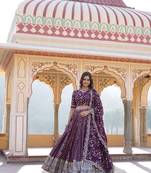 Designer Pure Viscose Jacquard Fabric Lehenga Choli & Dupatta Set